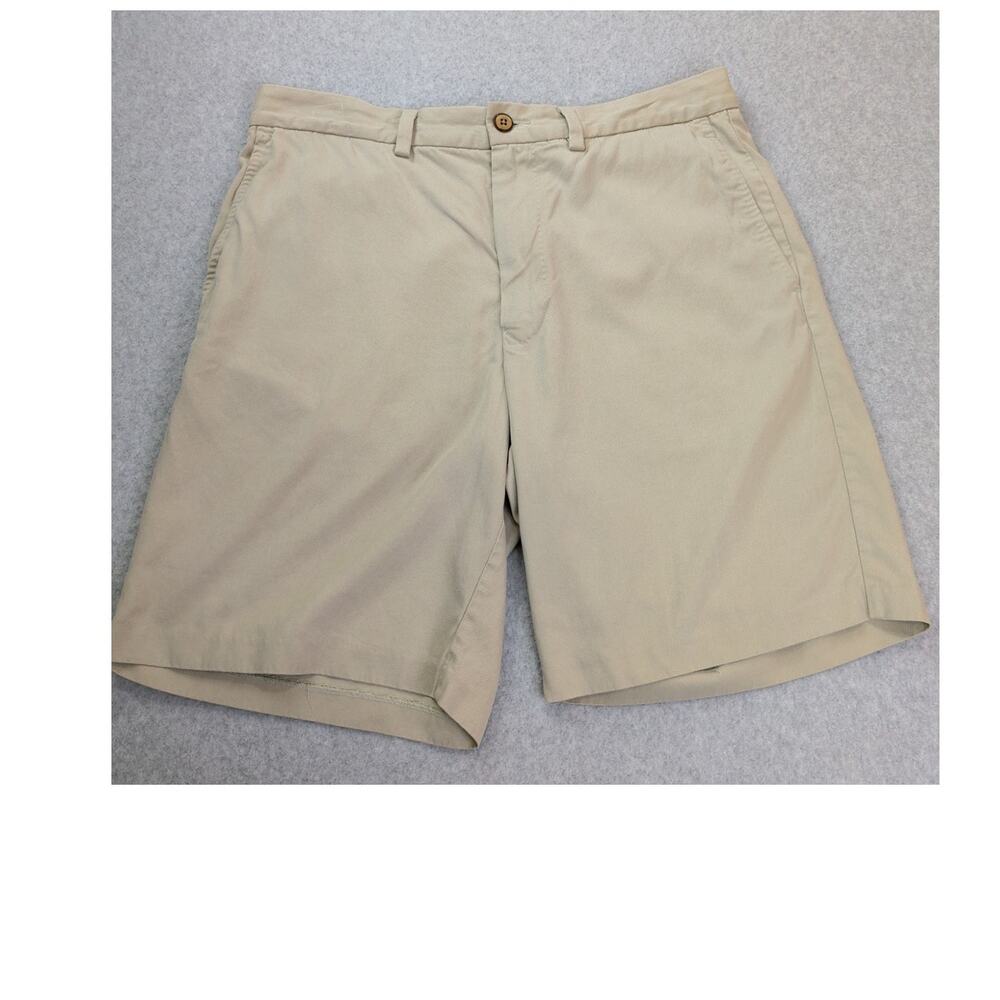 Tommy Bahama Mens Tan Shorts 33 Silk Cotton Blend 9" Inseam Beach Resort Golf